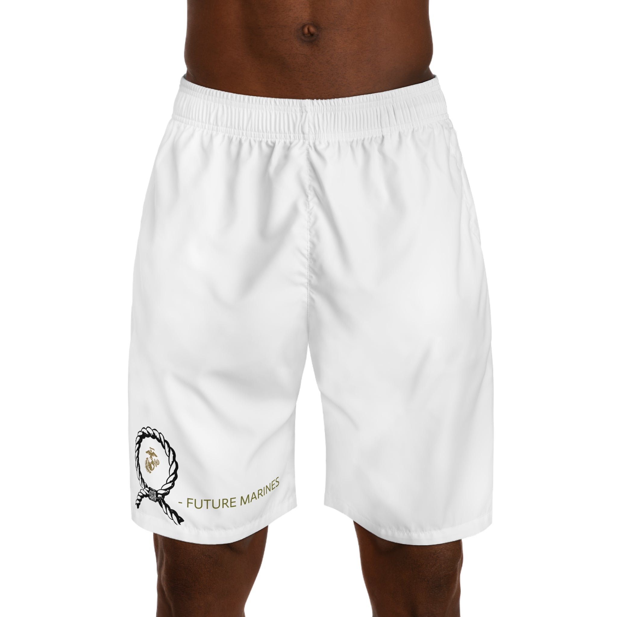 Men's Jogger Shorts — Future Marines Rope Emblem Athletic Shorts