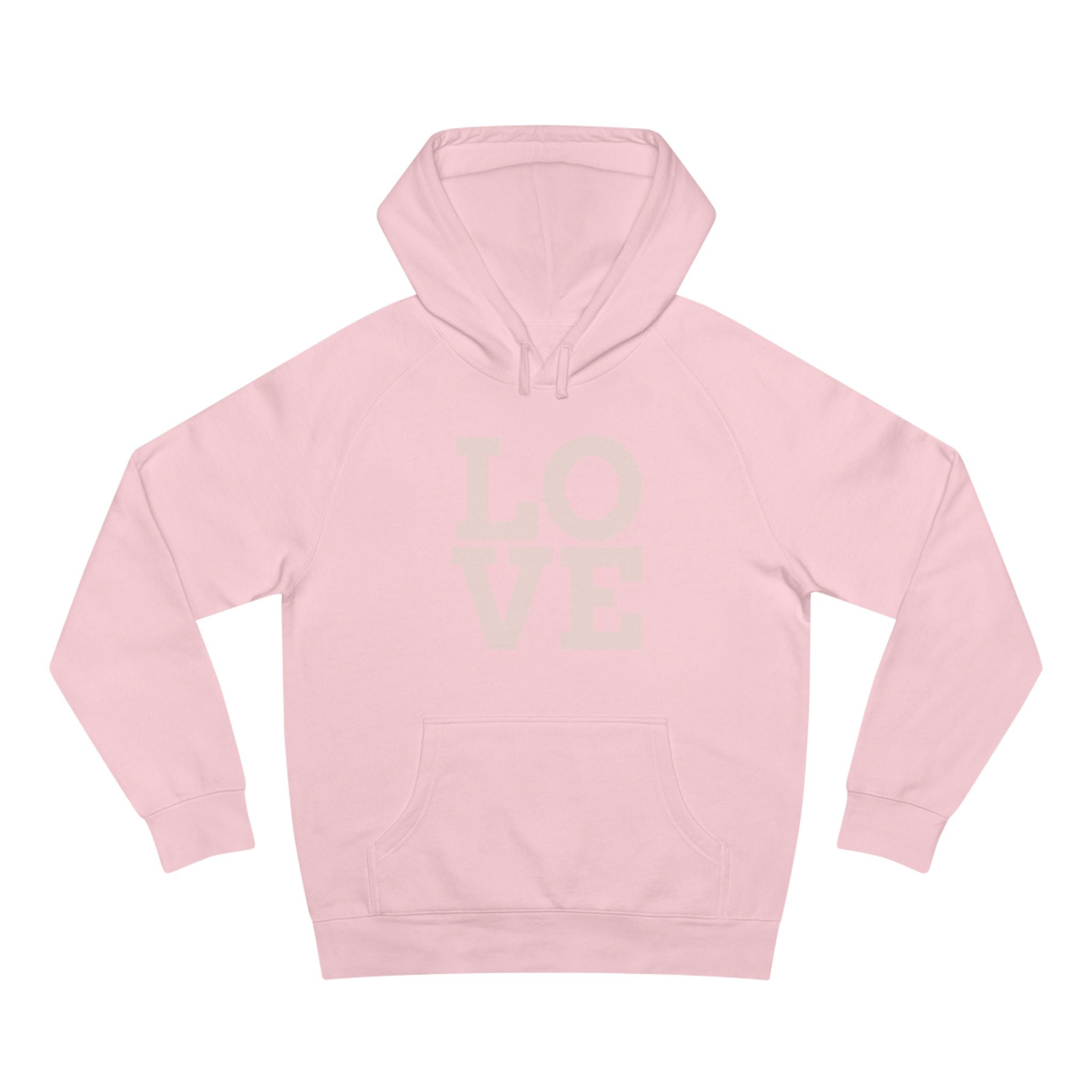 LOVE Pink Front Hoodie with Gold "Z Royal Zak" Back - Cozy Valentine Pullover