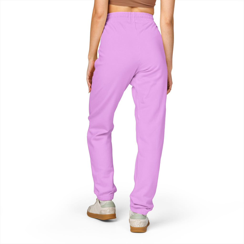 Embroidered Cozy Joggers — Small Gold Anchor Detail
