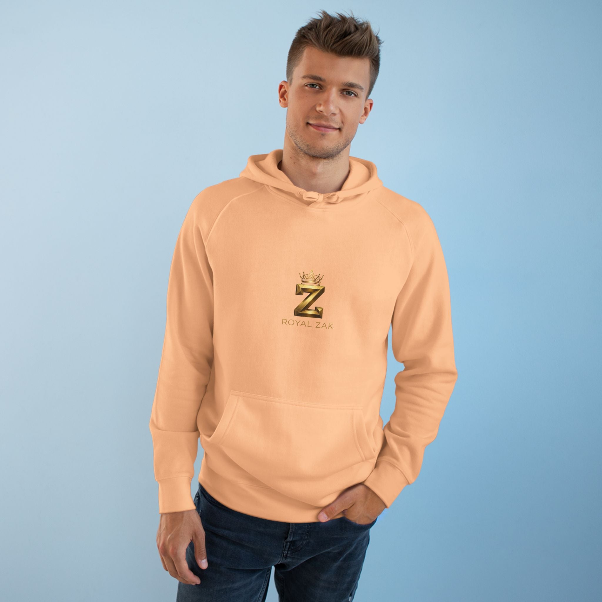 Gold Crown 'Z' Hoodie - Minimal Luxe Logo Pullover