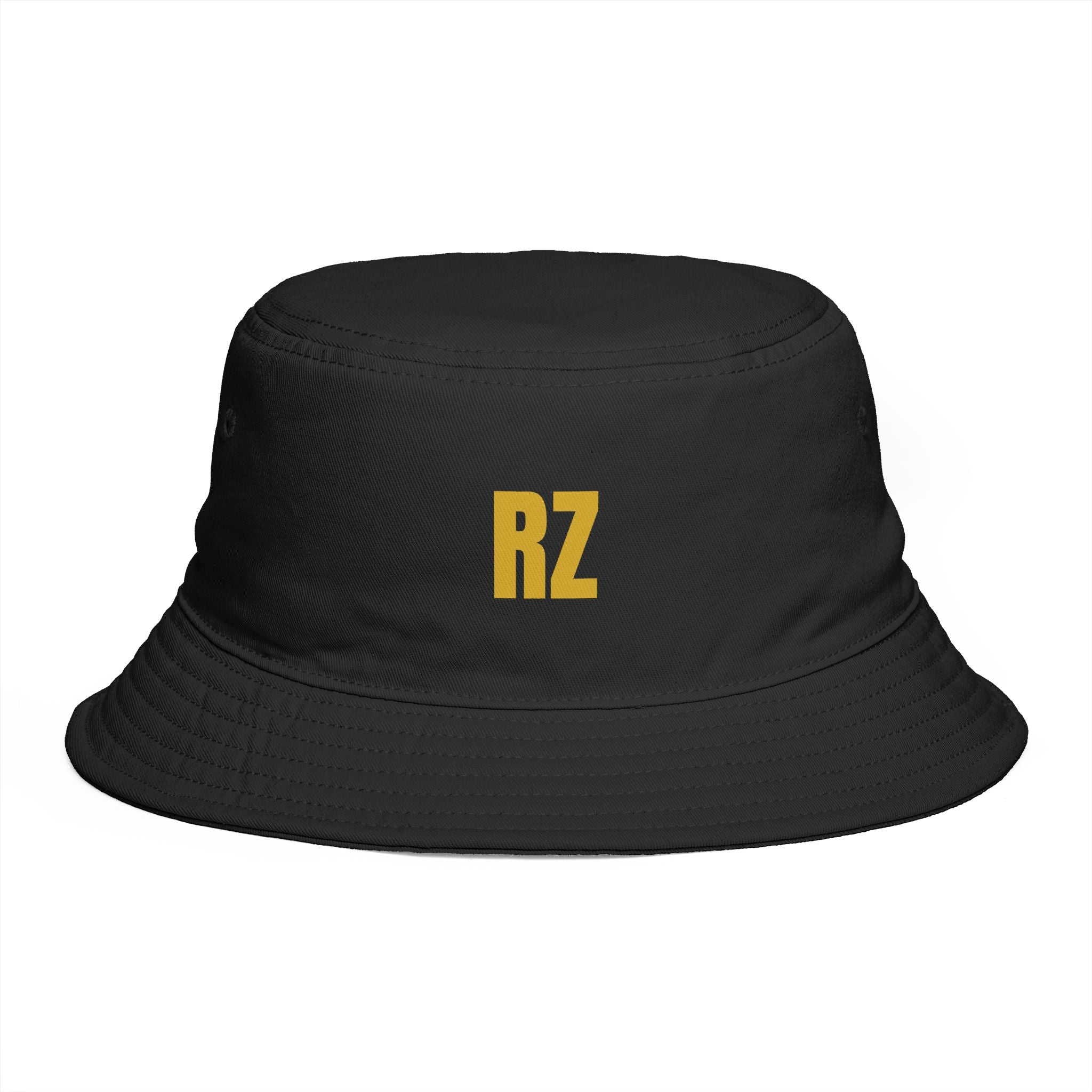 RZ Embroidered Bucket Hat — Retro Minimalist Logo Cap