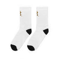 Gold Trophy Crew Socks – Athletic Padded Crew Socks with Trophy Design