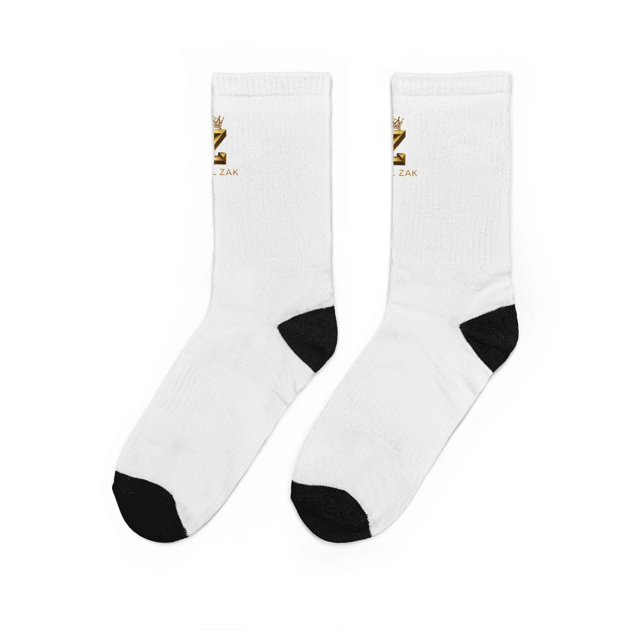 Gold Trophy Crew Socks – Athletic Padded Crew Socks with Trophy Design
