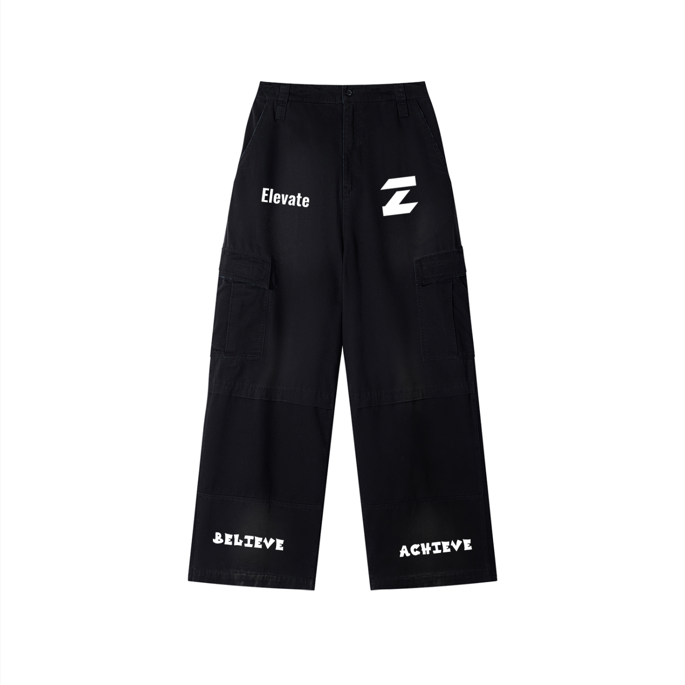 Unisex Sunfade Washed Fleece Cargo Pants