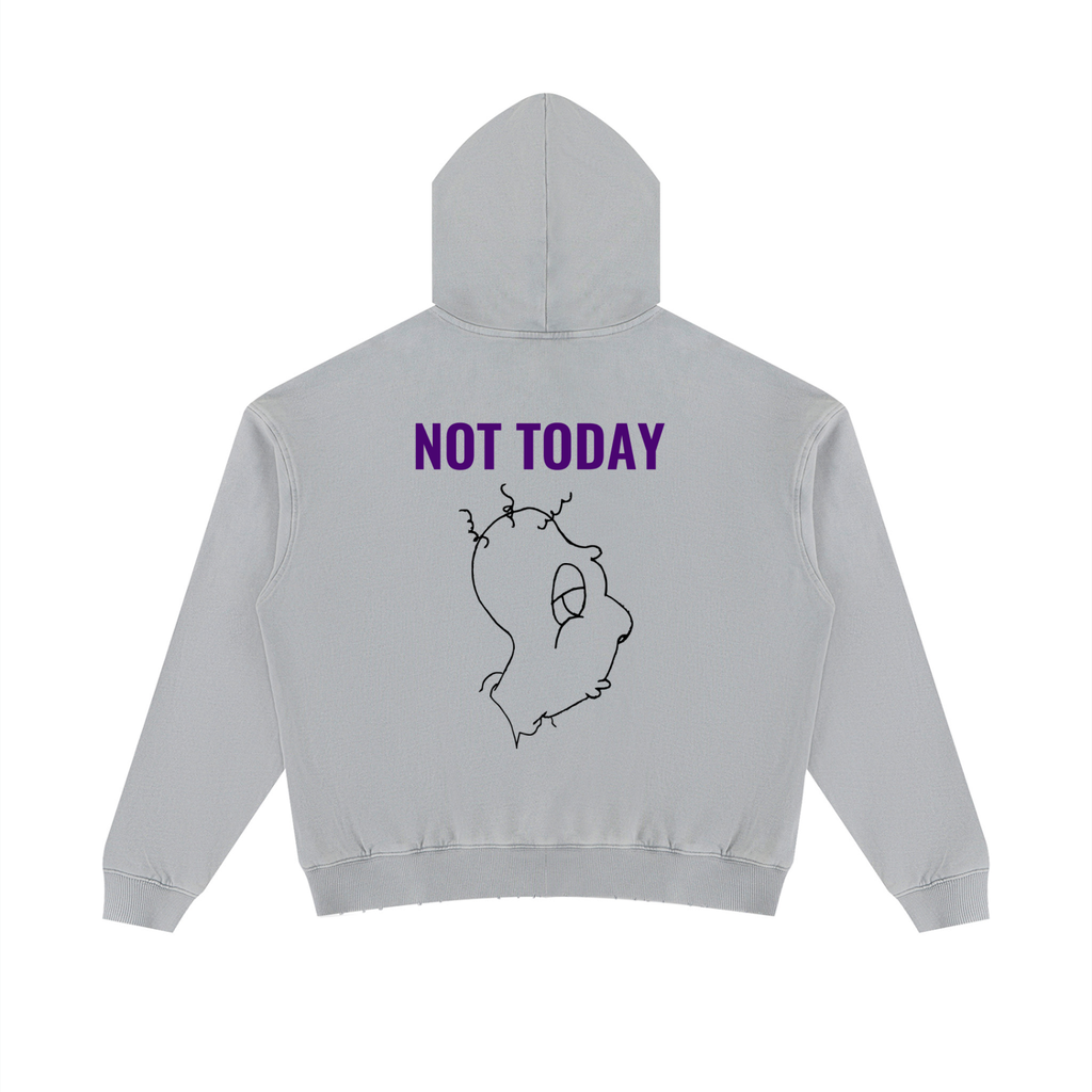 Unisex Mineral Wash Distressed Hoodie