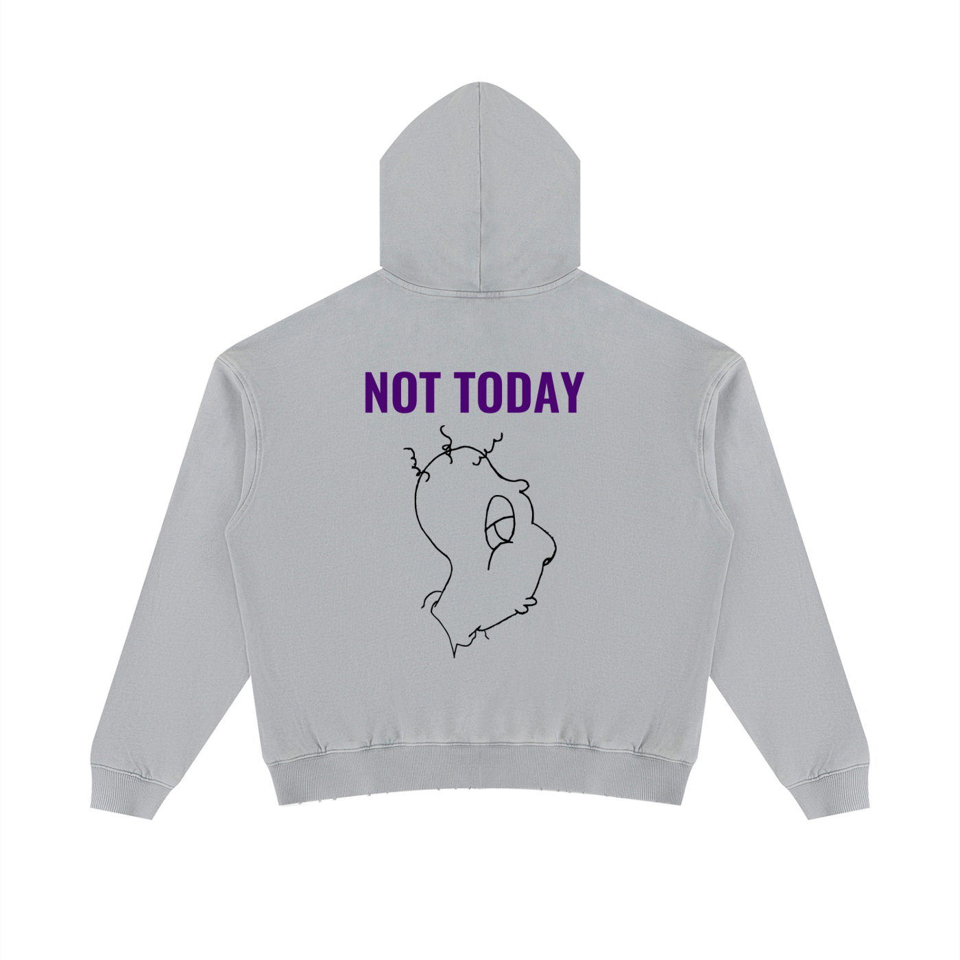 Unisex Mineral Wash Distressed Hoodie