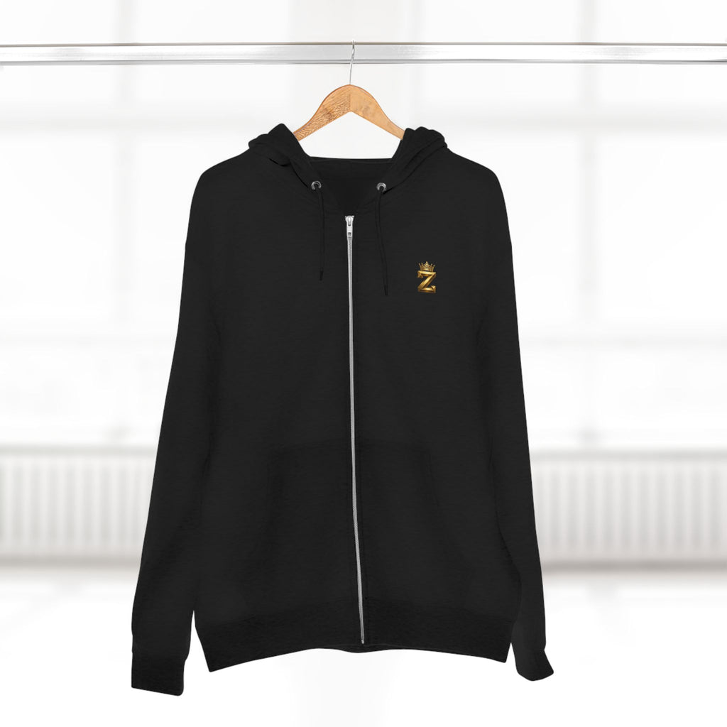 LOVE Zip Hoodie — Light Gray Minimalist Love Logo Zip-Up Hoodie