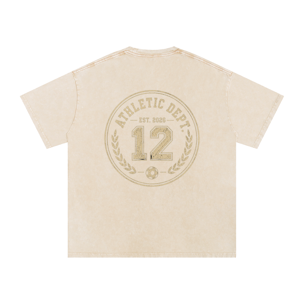 Snow Washed Oversized Cotton T-Shirt