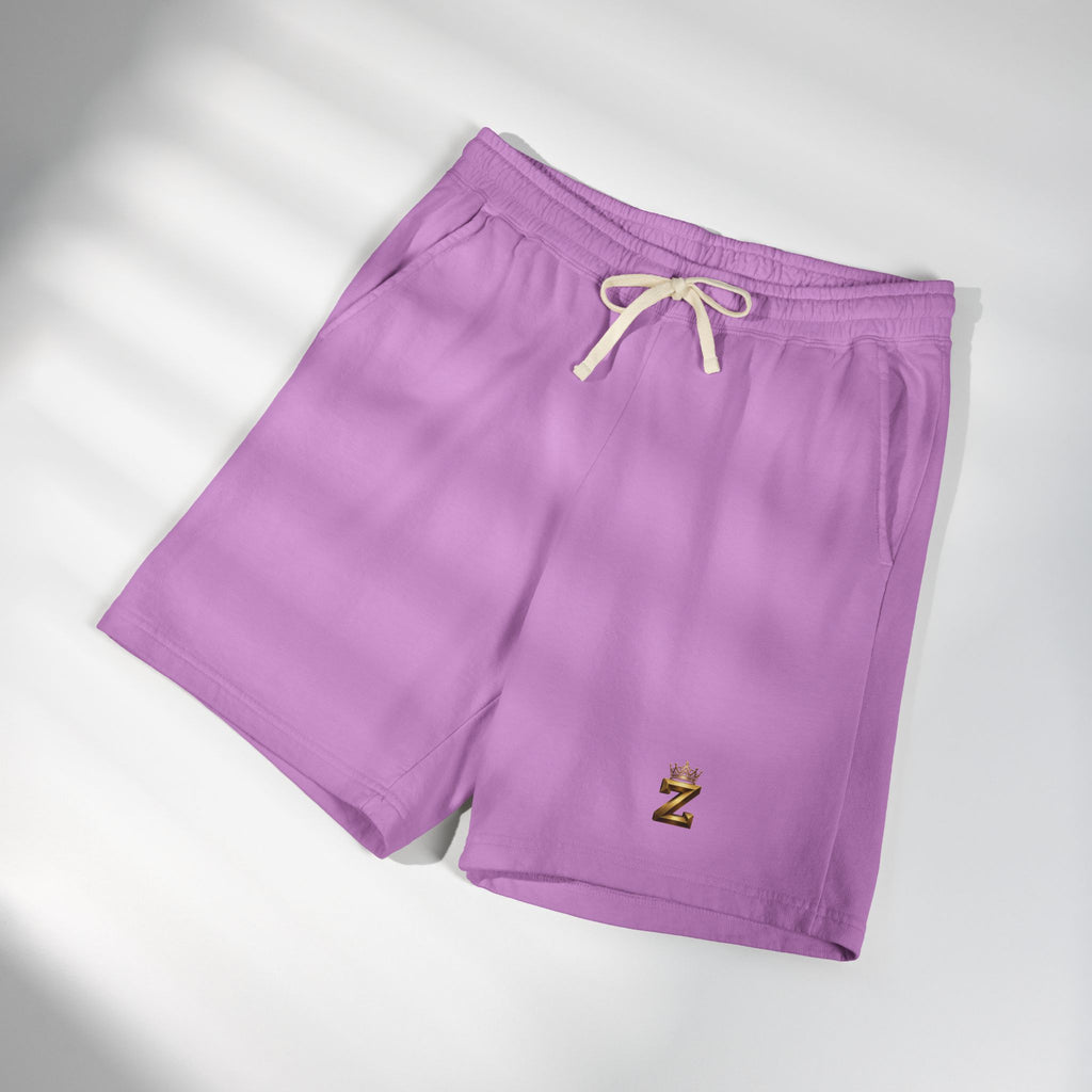 Crowned Soccer Logo Sweat Shorts — Garment-Dyed Lightweight Fleece
