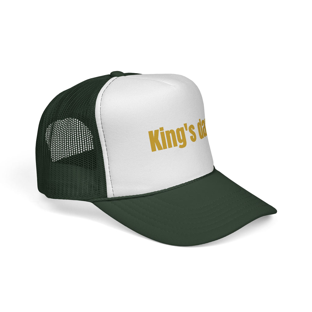King's Day Trucker Cap – Gold Text Mesh Baseball Hat