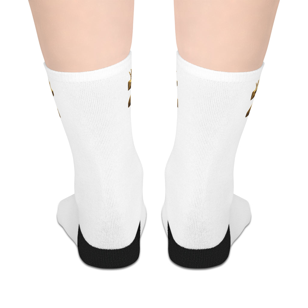Reindeer Antler Mid-Length Socks — Cute Holiday Christmas Socks