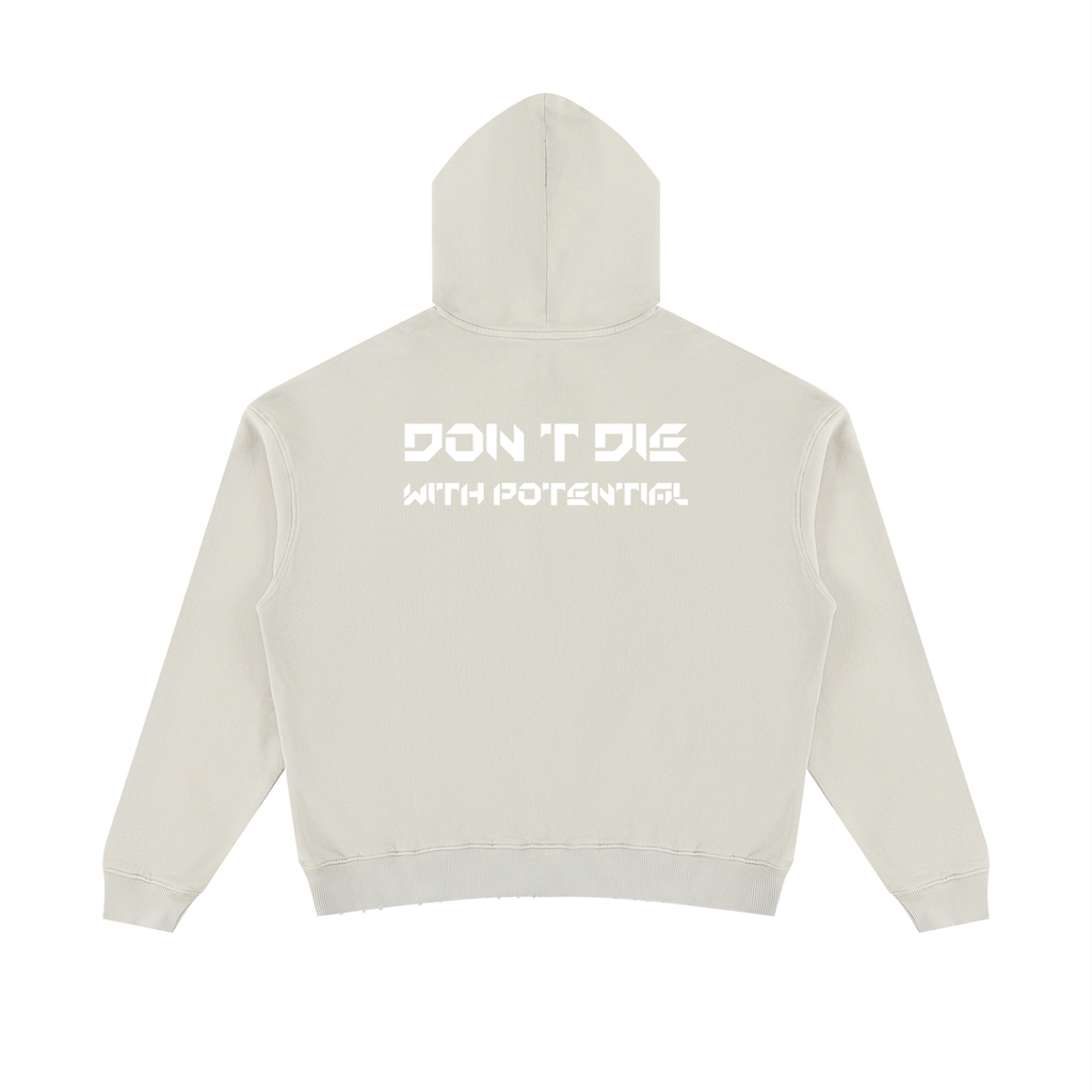 Unisex Mineral Wash Distressed Hoodie