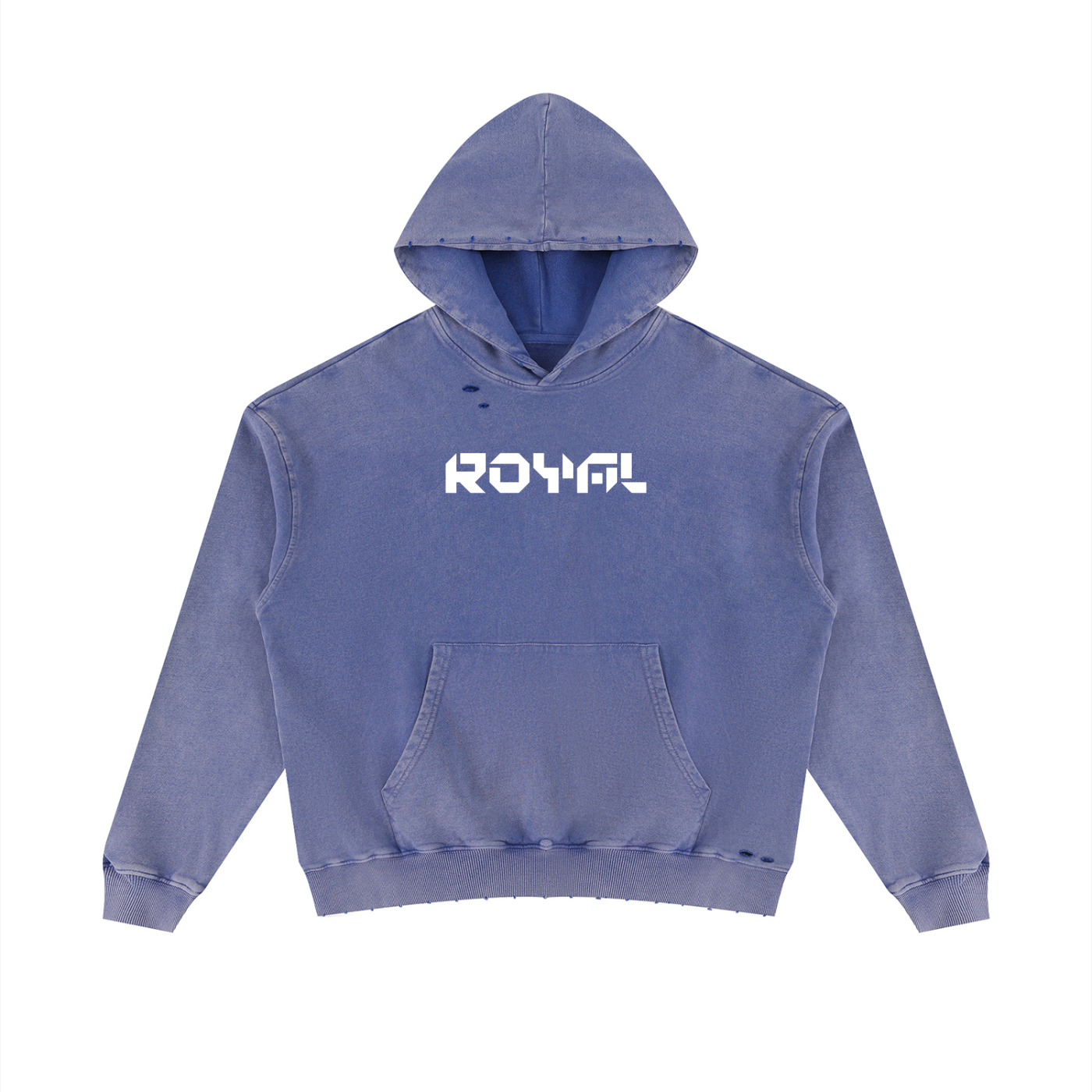 Unisex Mineral Wash Distressed Hoodie