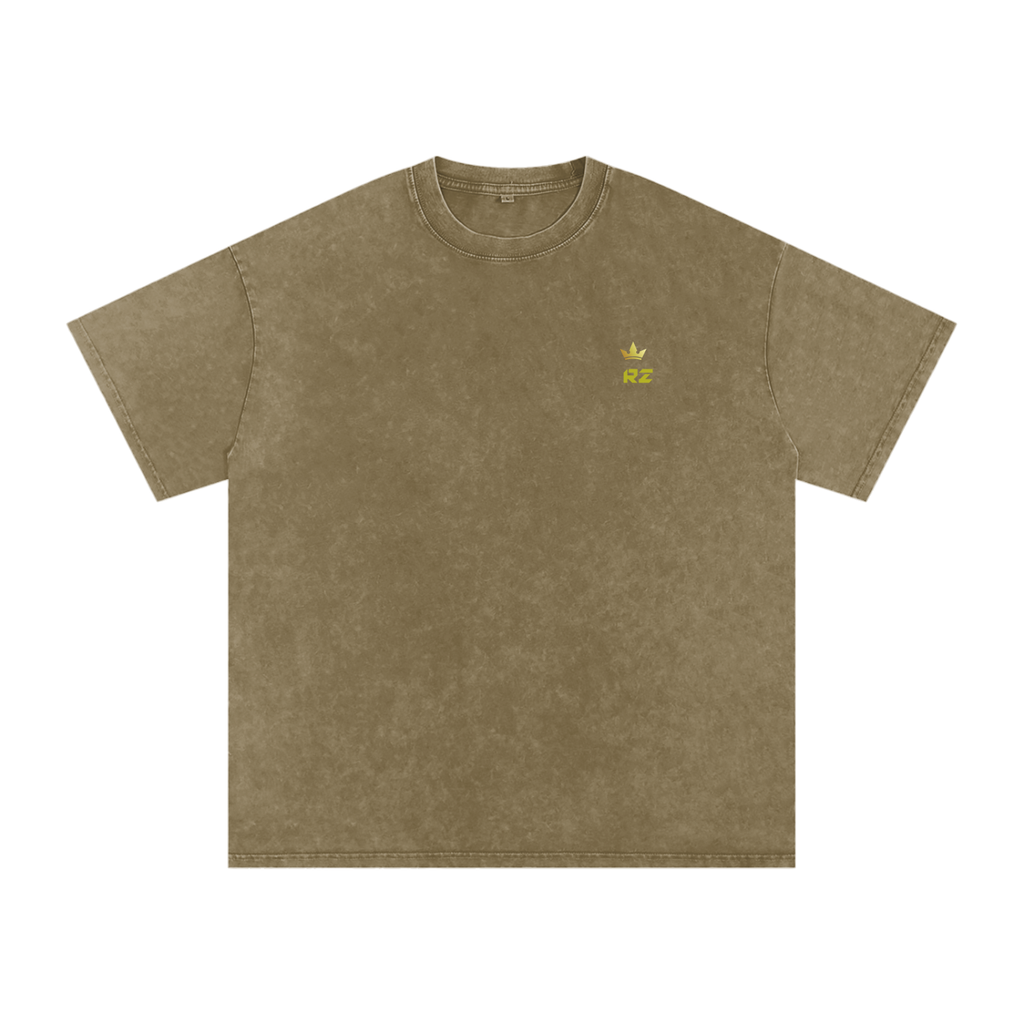 Snow Washed Oversized Cotton T-Shirt