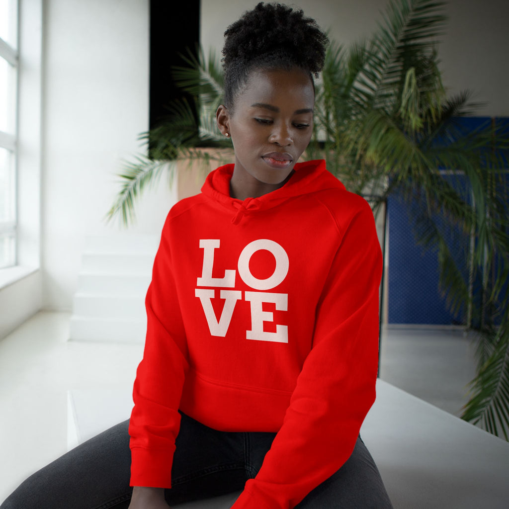 LOVE Pink Front Hoodie with Gold "Z Royal Zak" Back - Cozy Valentine Pullover