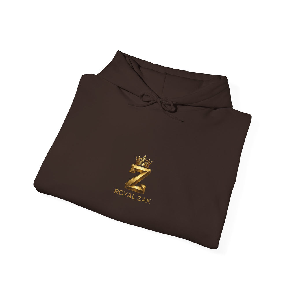 Minimal Gold Crown 'Z' Hoodie - Luxury Initial Logo Sweatshirt
