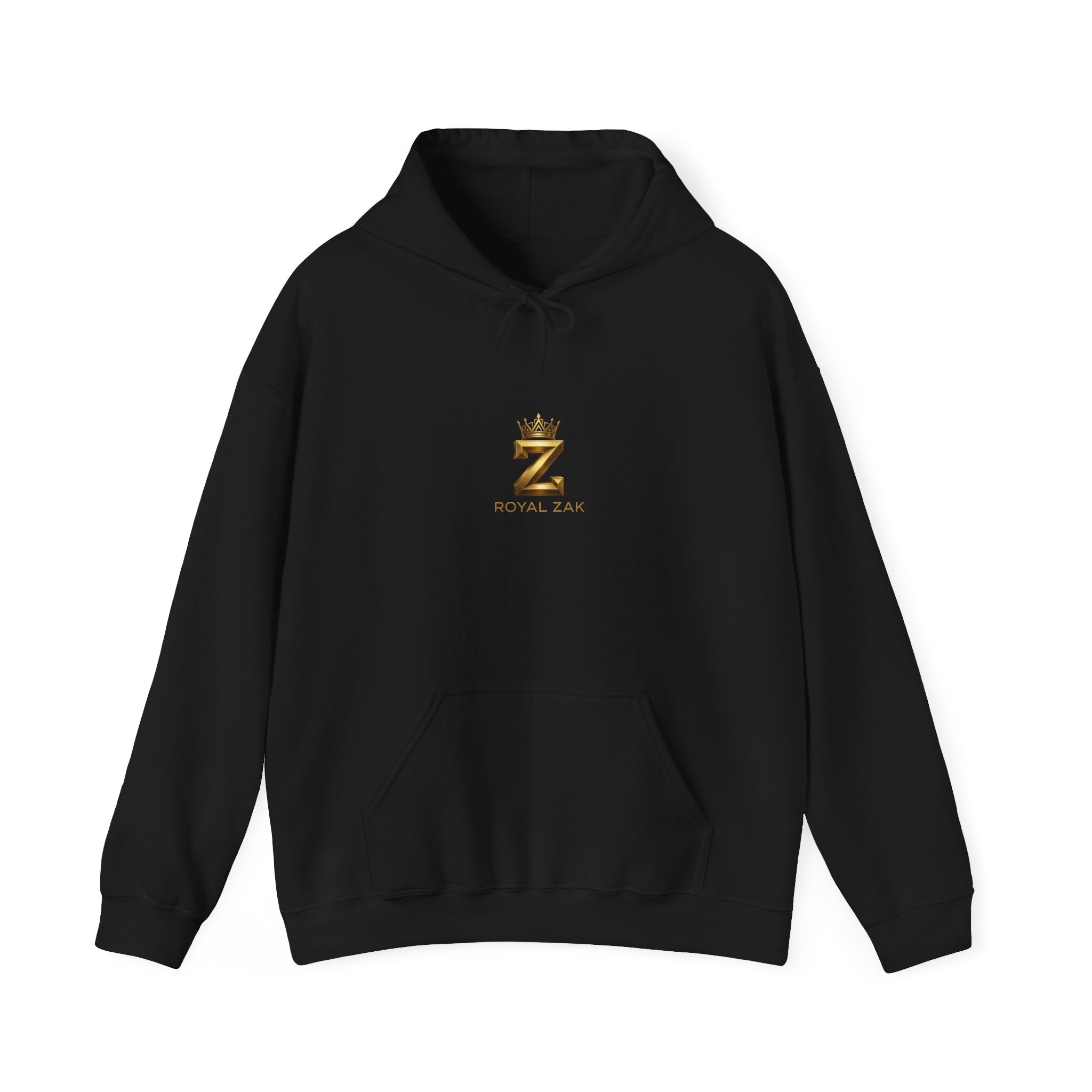 Minimal Gold Crown 'Z' Hoodie - Luxury Initial Logo Sweatshirt