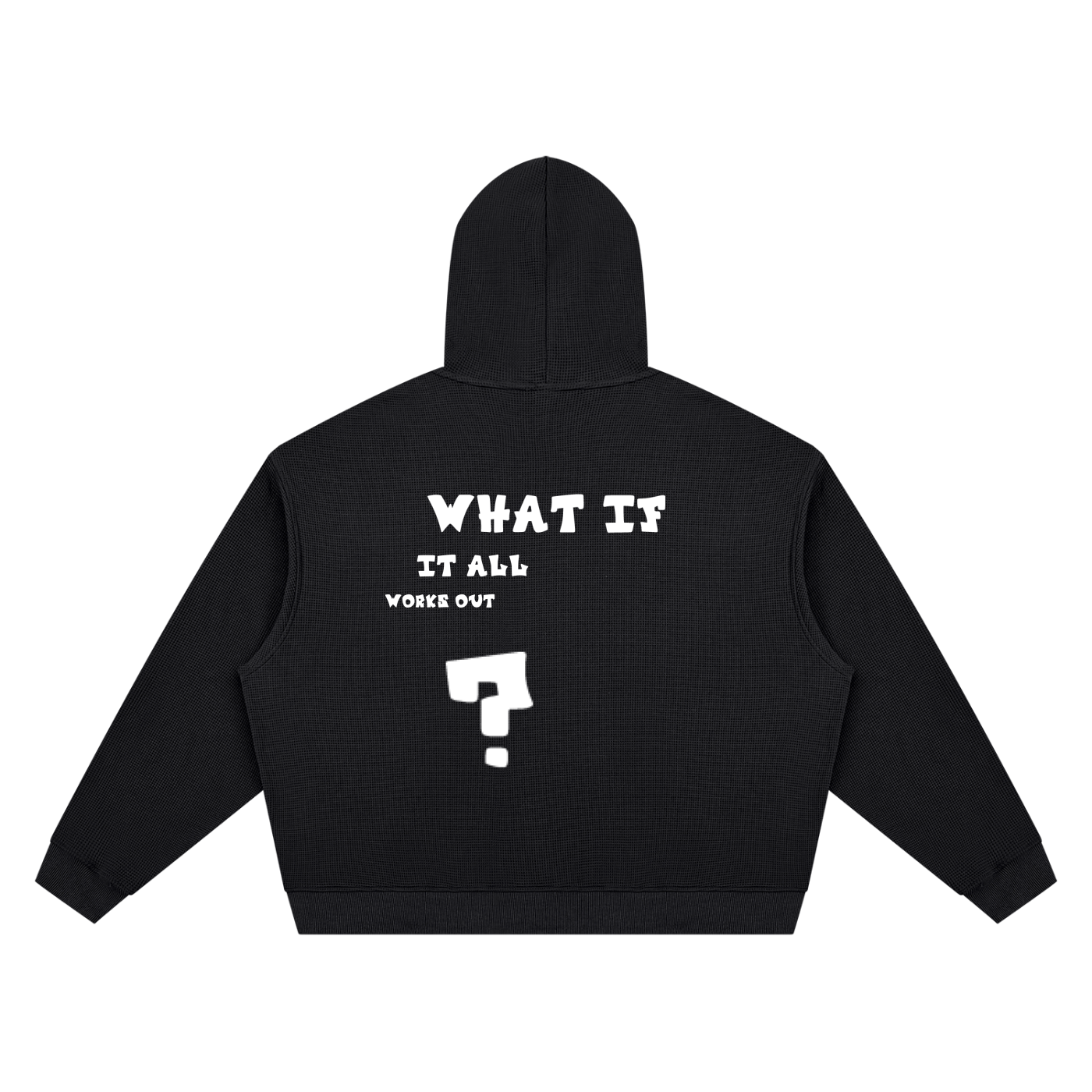 Unisex Waffle Boxy Hoodie