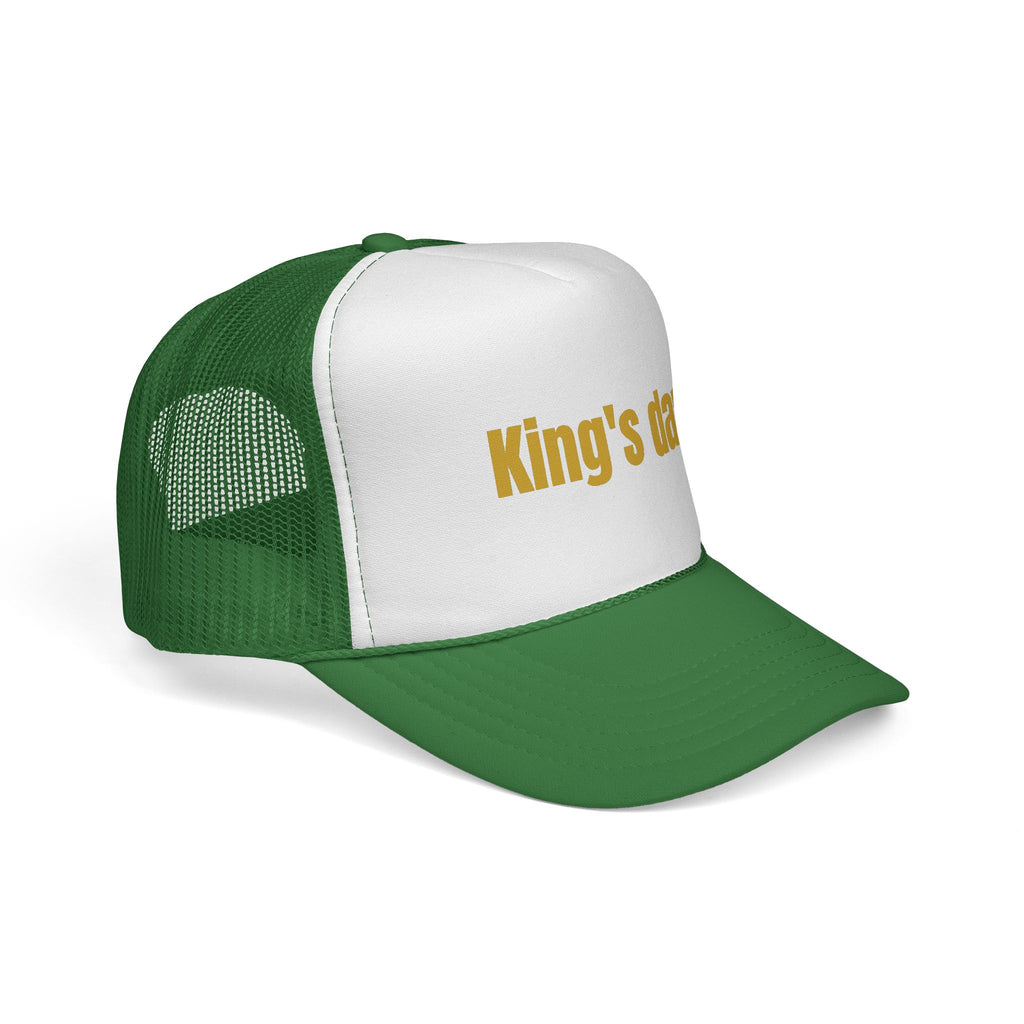 King's Day Trucker Cap – Gold Text Mesh Baseball Hat