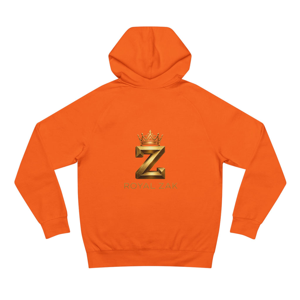 LOVE Pink Front Hoodie with Gold "Z Royal Zak" Back - Cozy Valentine Pullover