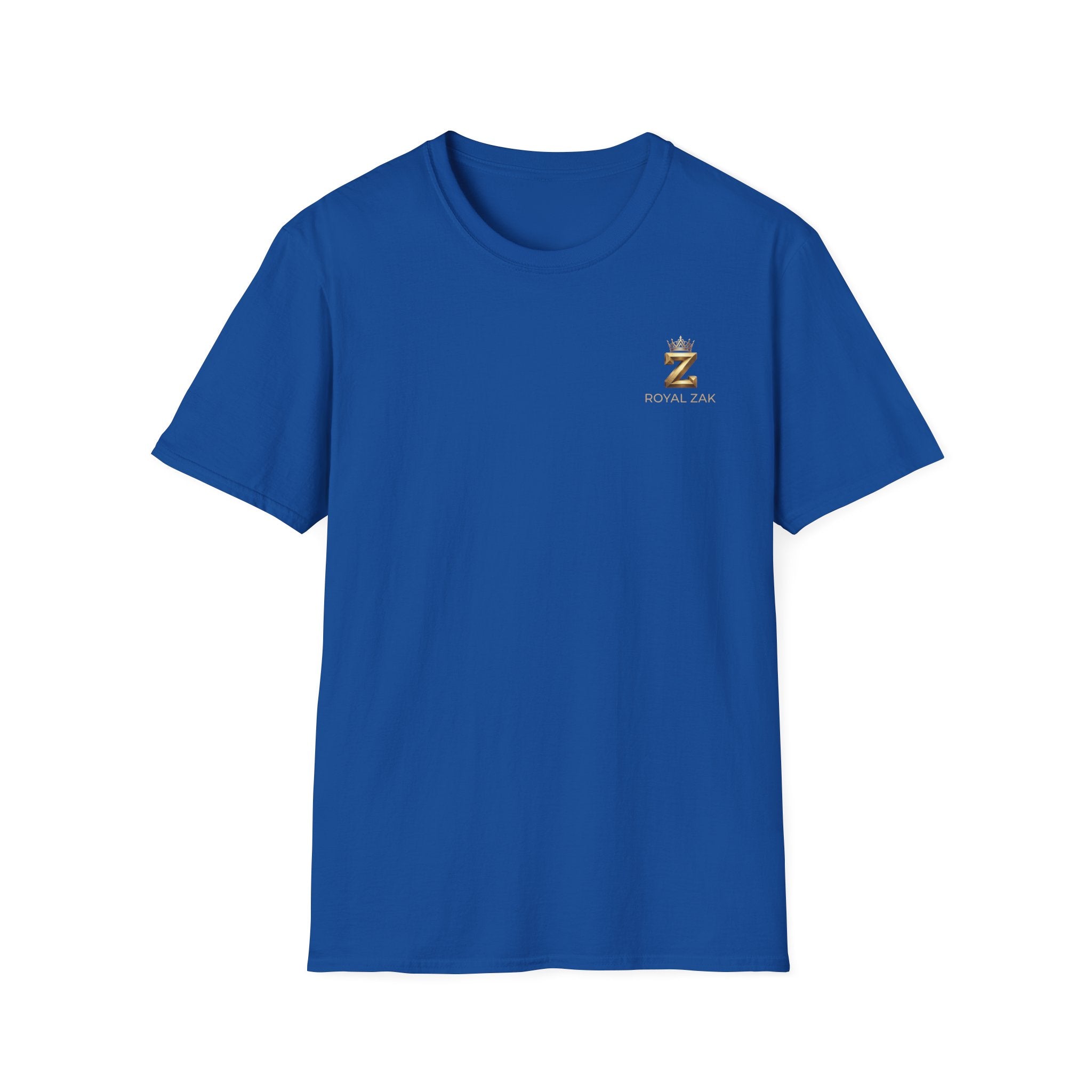 Royal ZAK Premium Soccer Tee — Gold Logo Streetwear T-Shirt