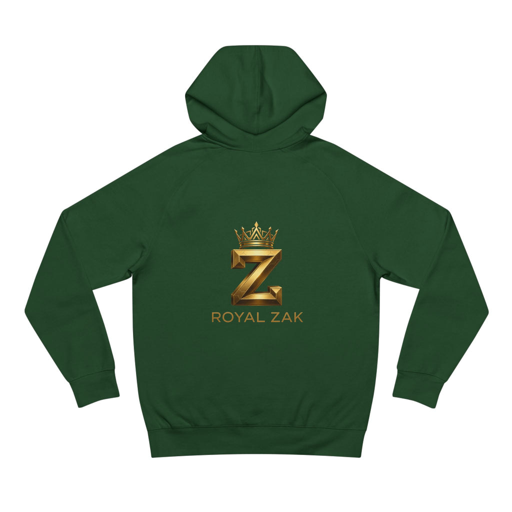 LOVE Pink Front Hoodie with Gold "Z Royal Zak" Back - Cozy Valentine Pullover