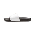 Youth Slide Sandals – White Removable-Strap Slides with Gold 'Z' Crown Logo (Royal Zak)