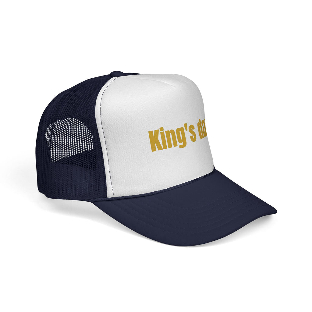 King's Day Trucker Cap – Gold Text Mesh Baseball Hat