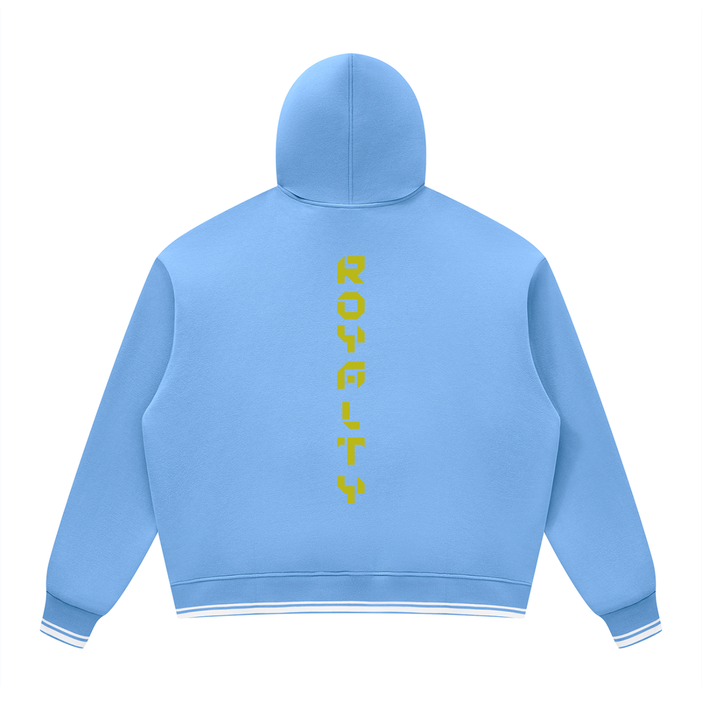 Unisex Oversized Color Block Fleece Hoodie