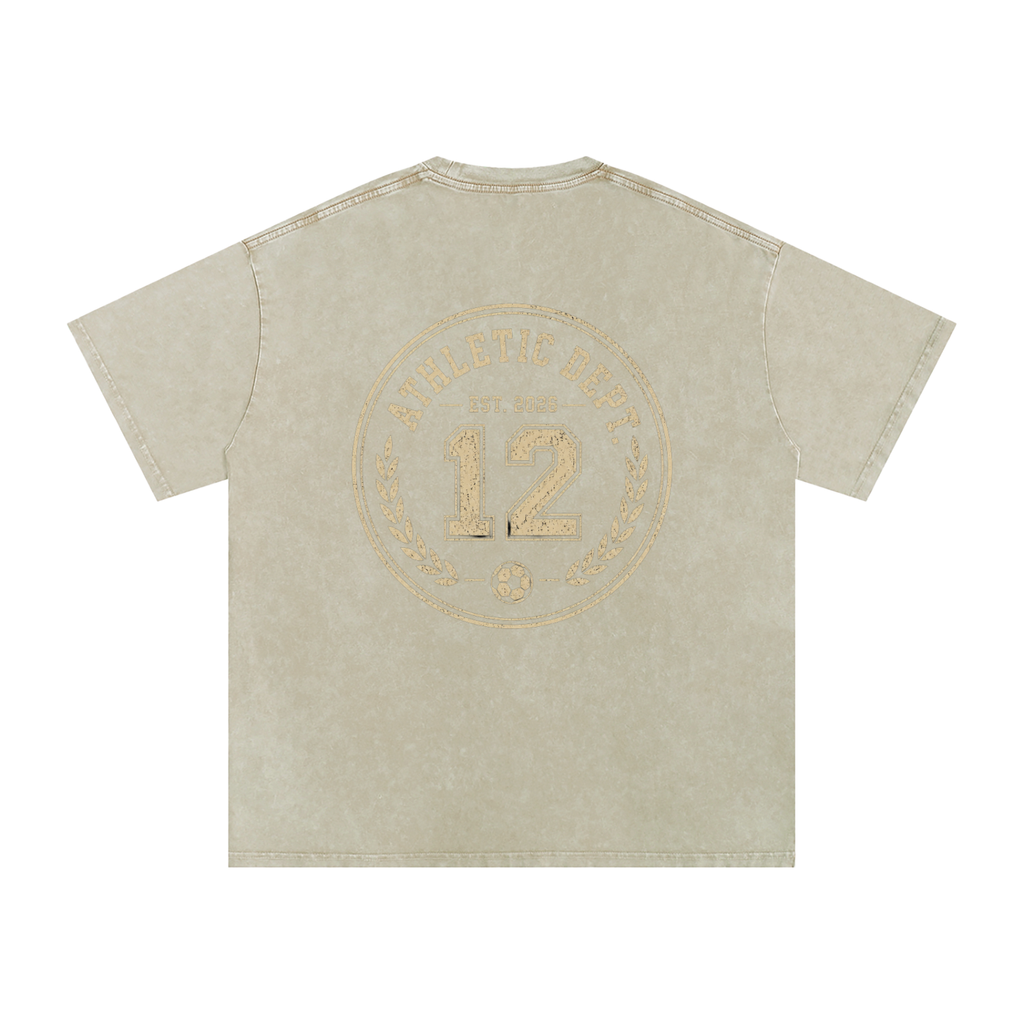 Snow Washed Oversized Cotton T-Shirt