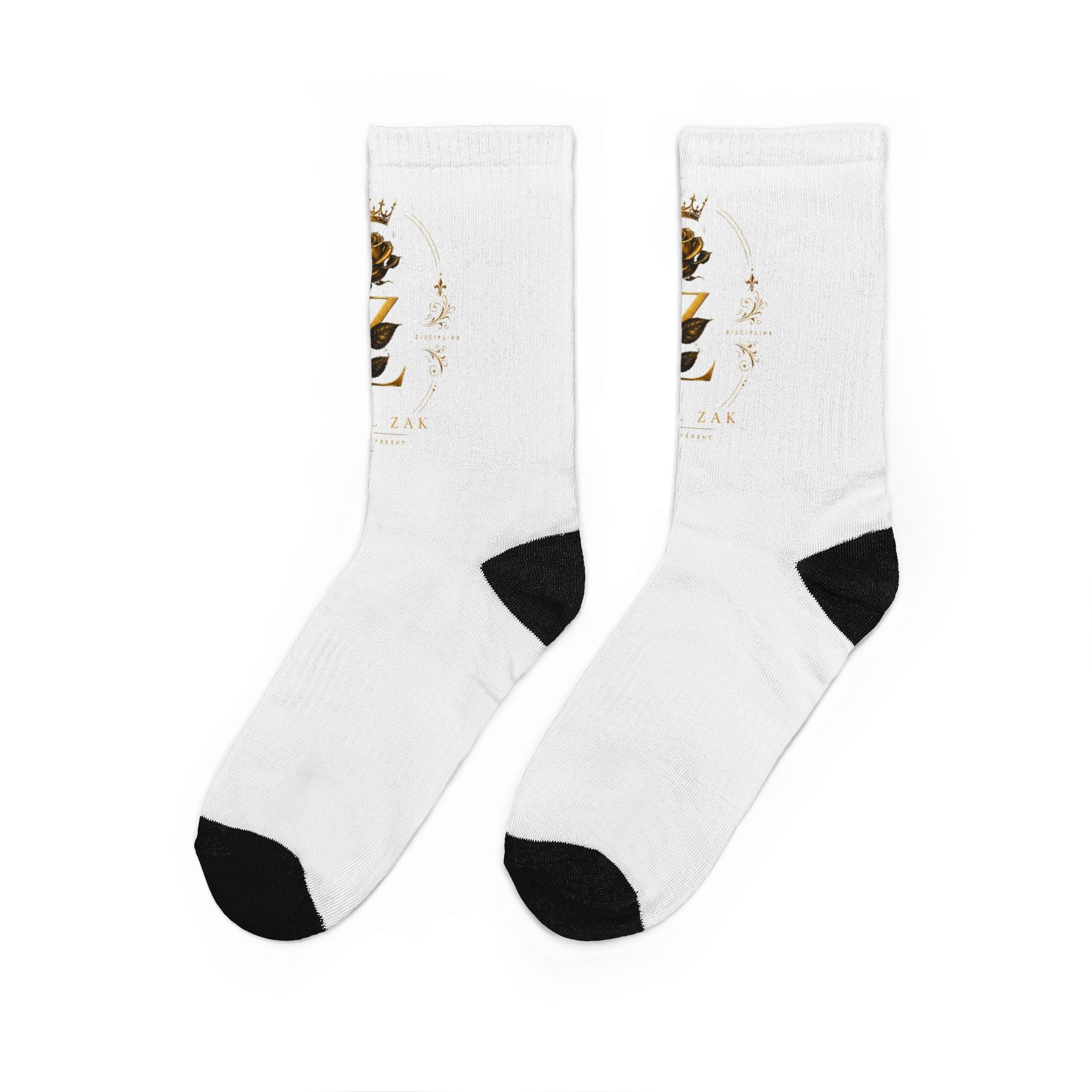Crew Socks — Gold Crest Logo Padded Athletic Socks