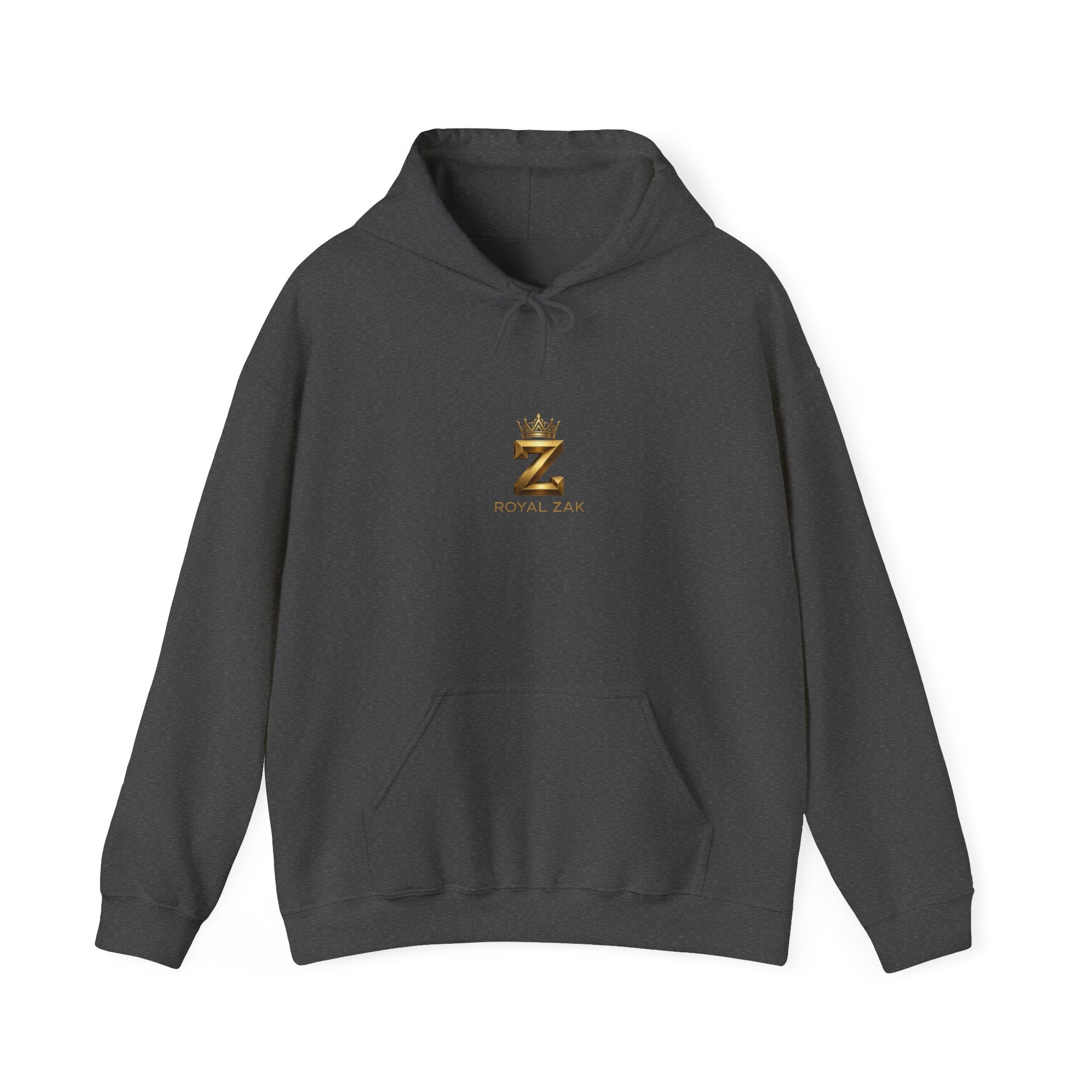 Minimal Gold Crown 'Z' Hoodie - Luxury Initial Logo Sweatshirt