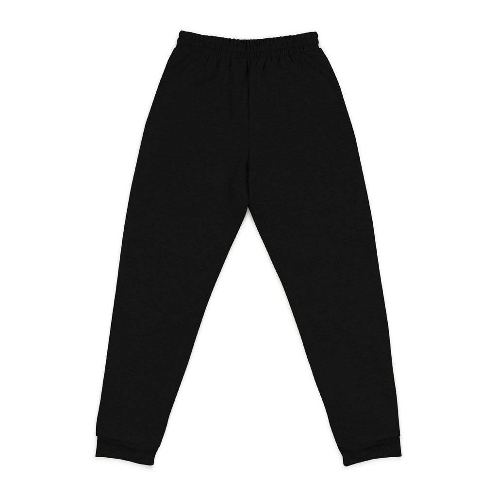 Embroidered Golden Palm Joggers — Casual Charcoal Sweatpants