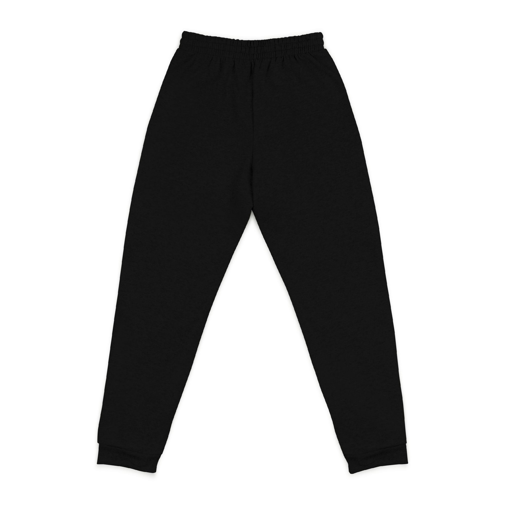 Embroidered Golden Palm Joggers — Casual Charcoal Sweatpants
