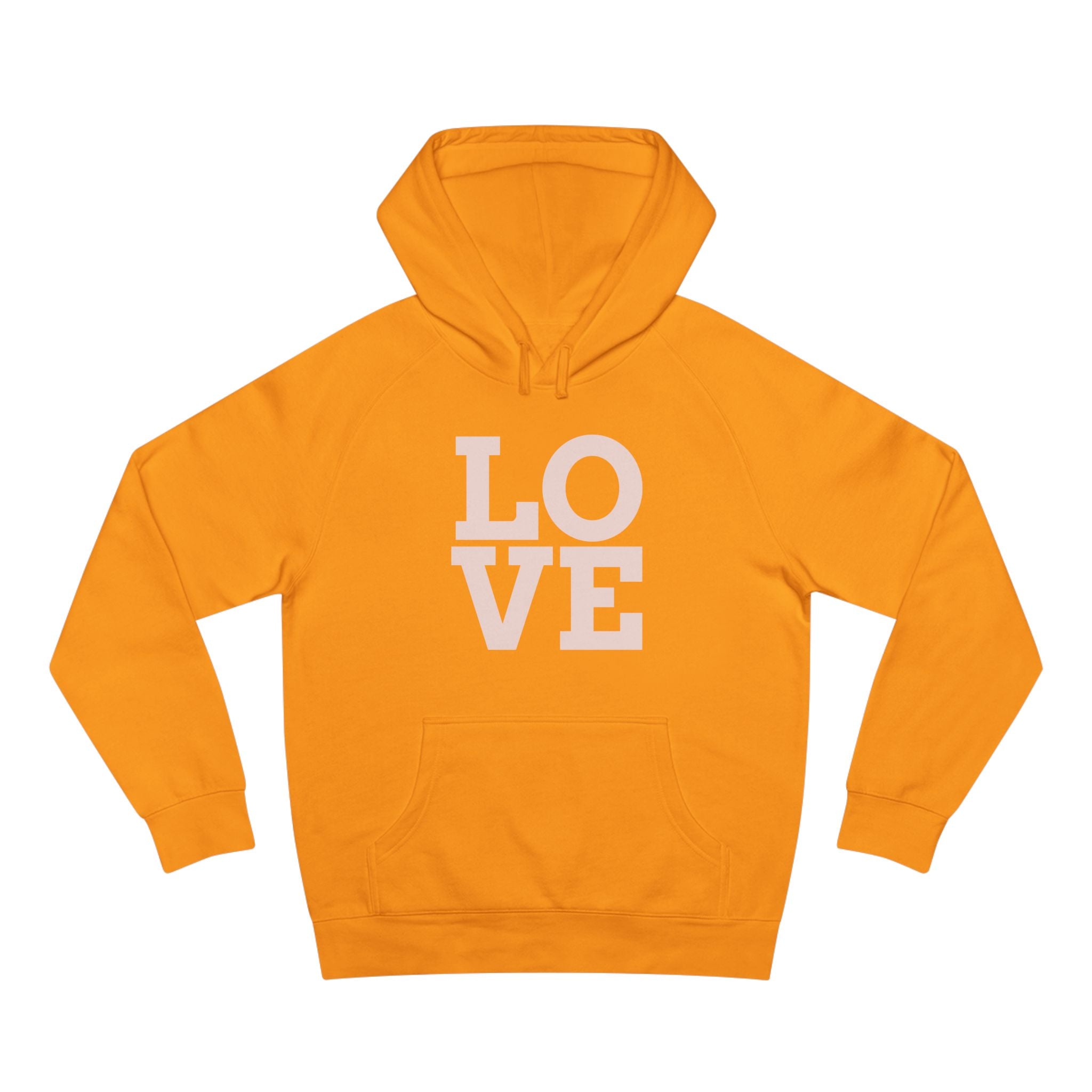 LOVE Pink Front Hoodie with Gold "Z Royal Zak" Back - Cozy Valentine Pullover