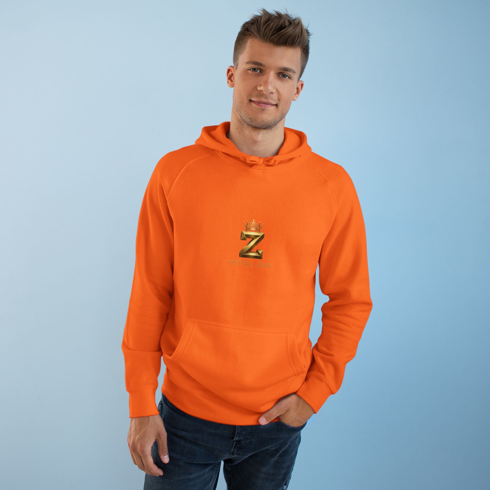 Gold Crown 'Z' Hoodie - Minimal Luxe Logo Pullover