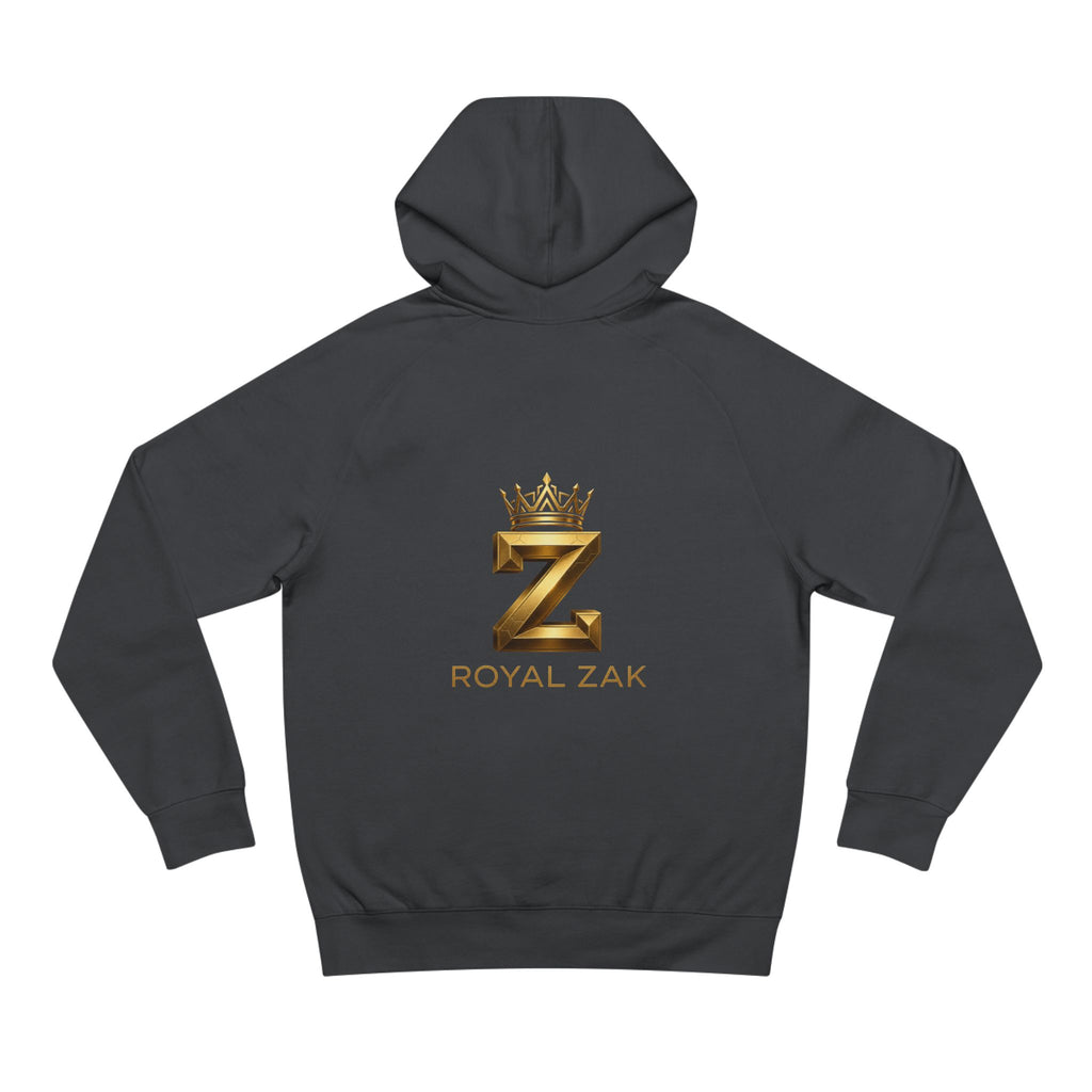 LOVE Pink Front Hoodie with Gold "Z Royal Zak" Back - Cozy Valentine Pullover