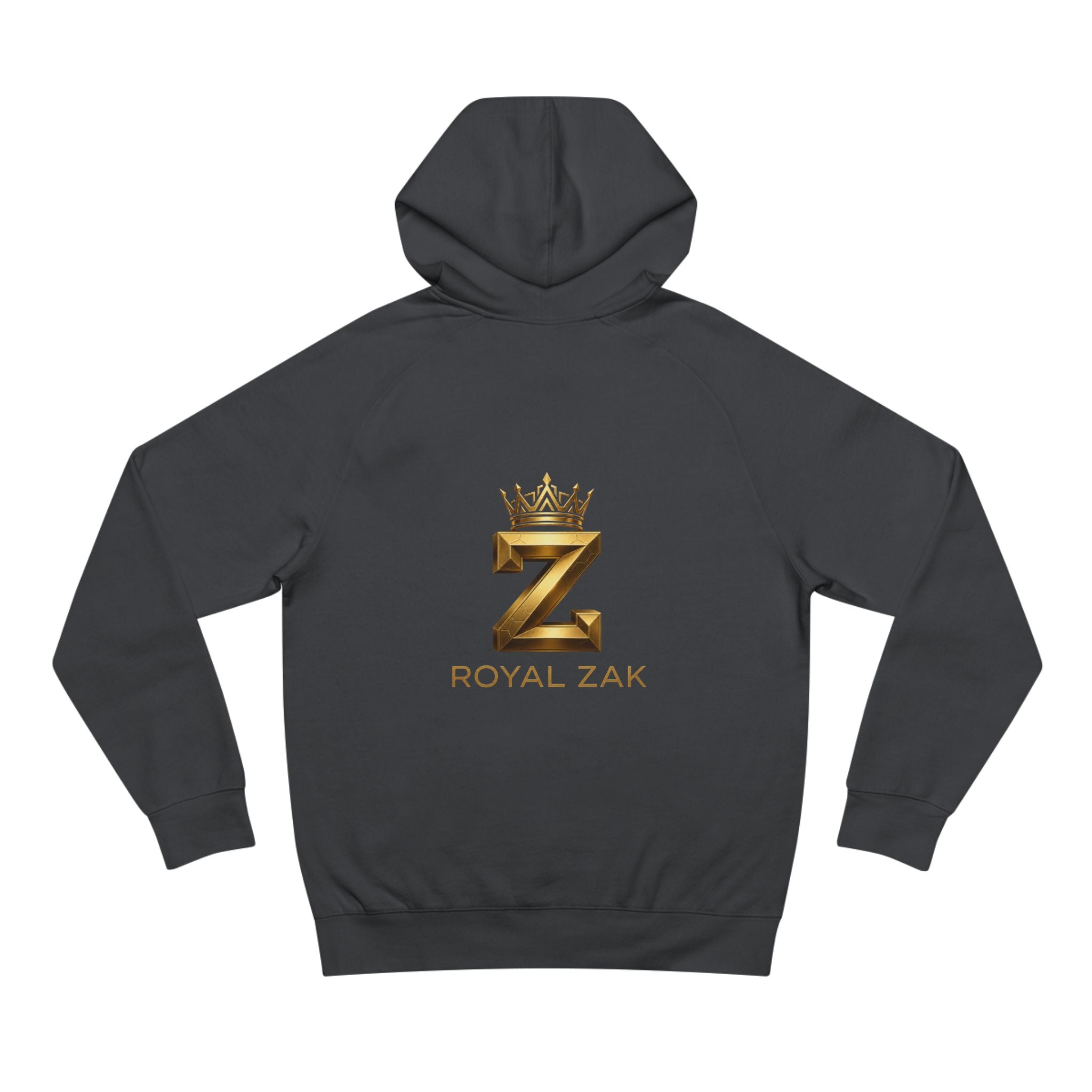 LOVE Pink Front Hoodie with Gold "Z Royal Zak" Back - Cozy Valentine Pullover
