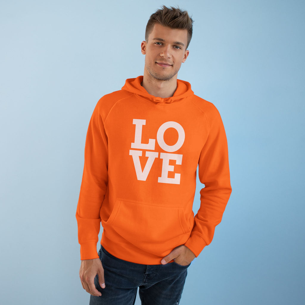 LOVE Pink Front Hoodie with Gold "Z Royal Zak" Back - Cozy Valentine Pullover