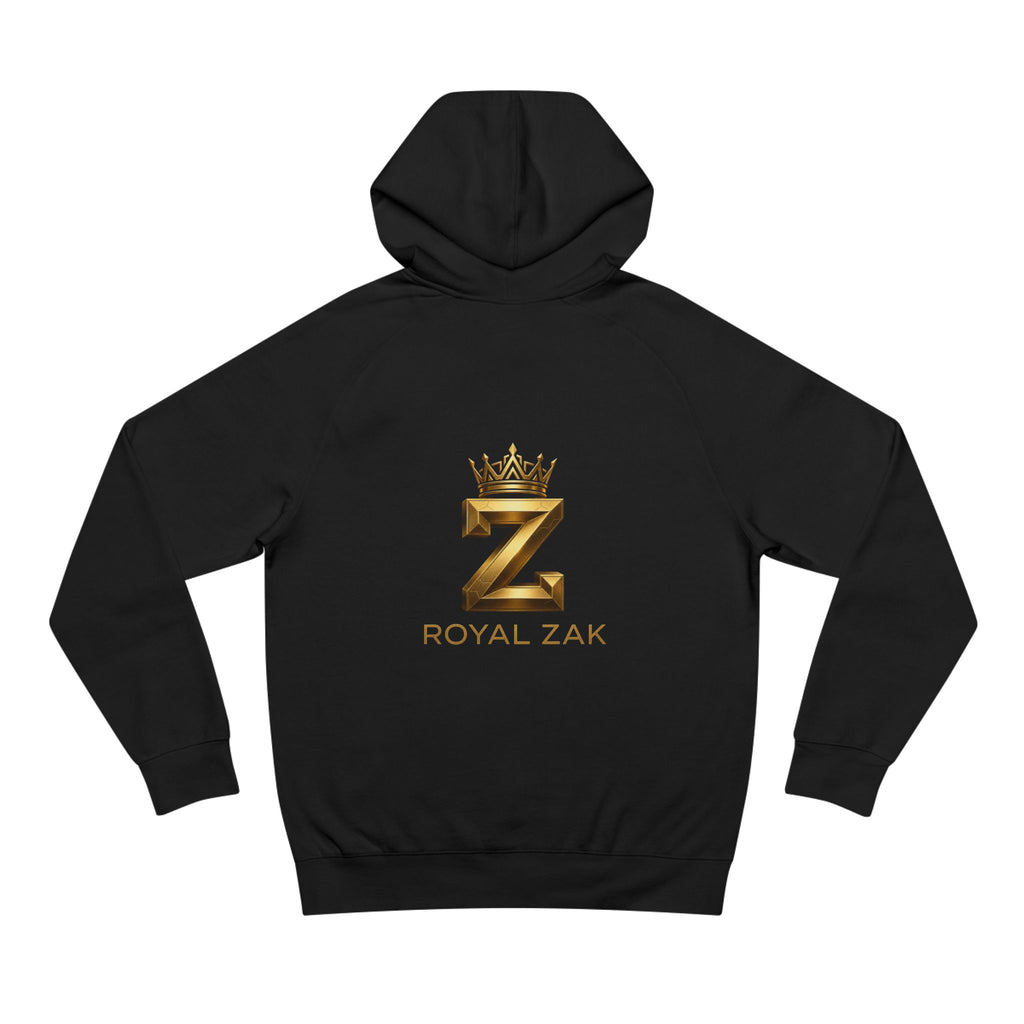 LOVE Pink Front Hoodie with Gold "Z Royal Zak" Back - Cozy Valentine Pullover