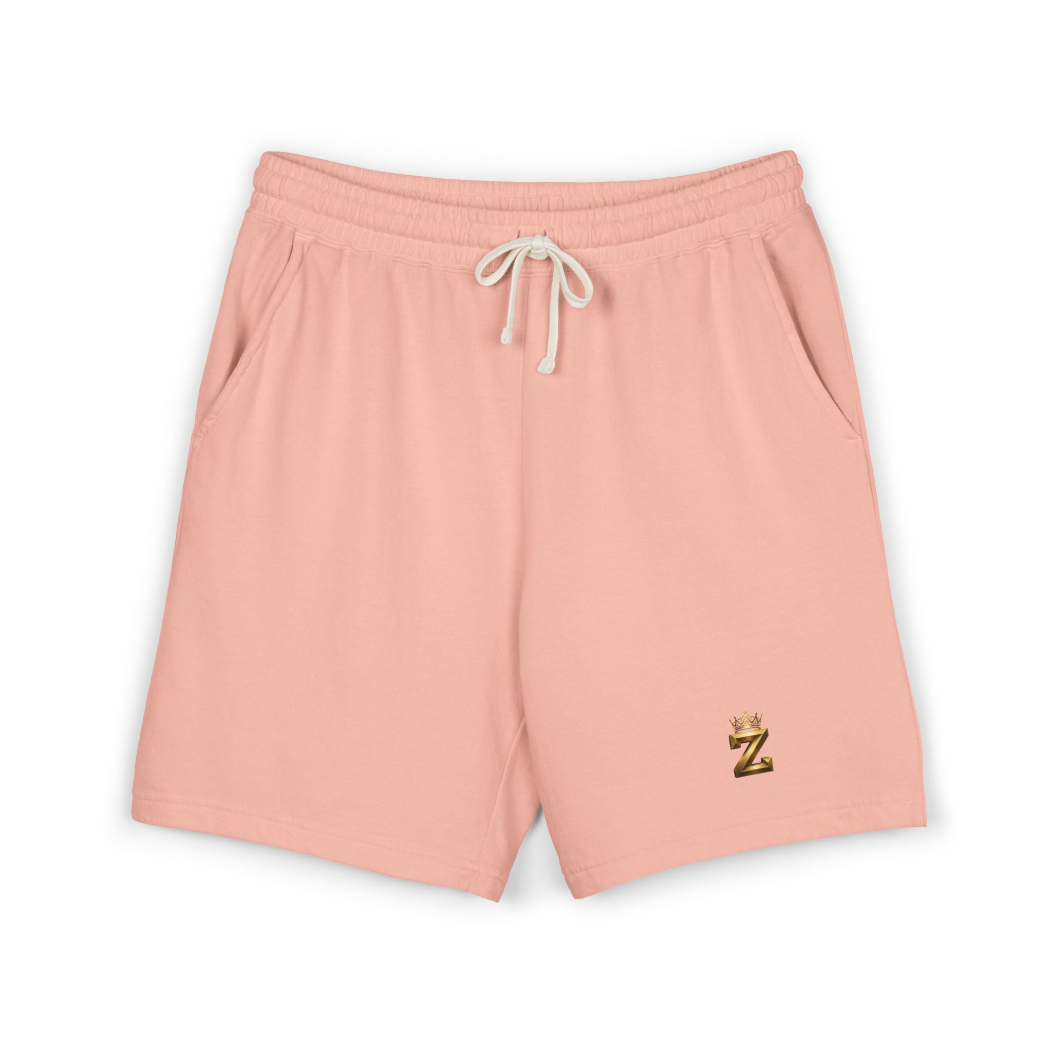 Crowned Soccer Logo Sweat Shorts — Garment-Dyed Lightweight Fleece