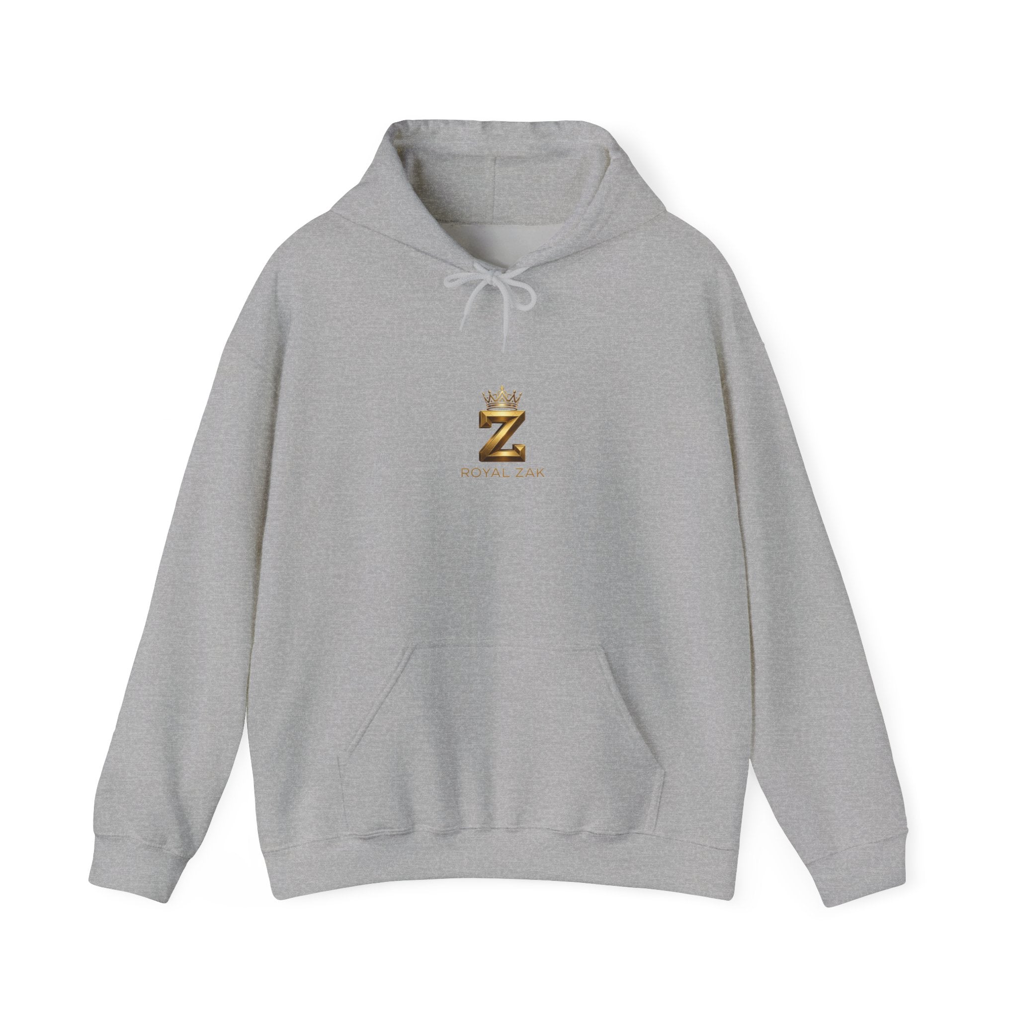 Minimal Gold Crown 'Z' Hoodie - Luxury Initial Logo Sweatshirt