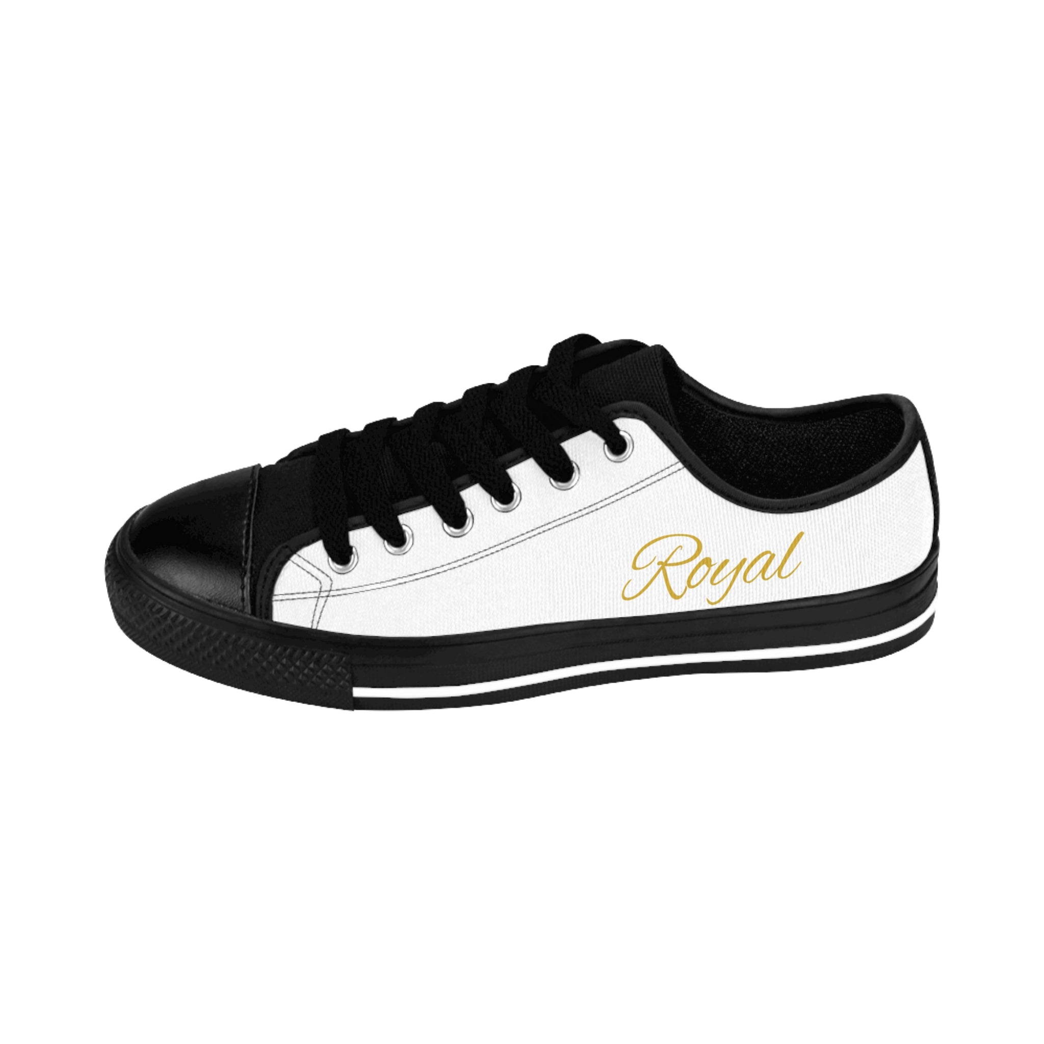 Royal Script Low-Top Sneakers — Men's Casual Canvas Shoes