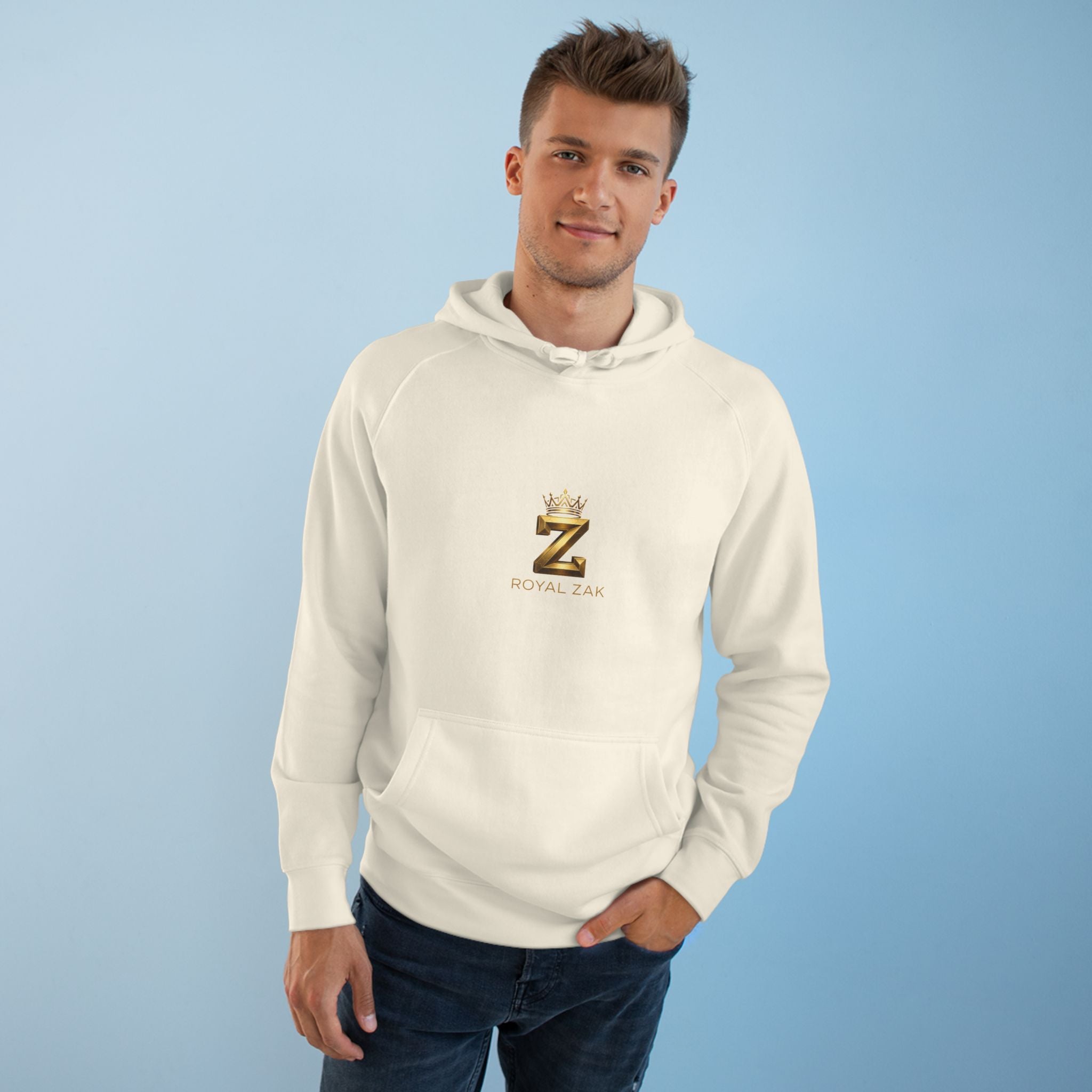 Gold Crown 'Z' Hoodie - Minimal Luxe Logo Pullover
