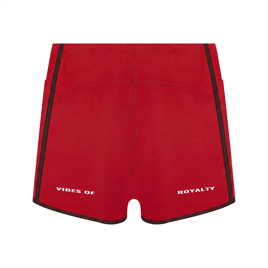 Women's High Rise Color Block Yoga Shorts