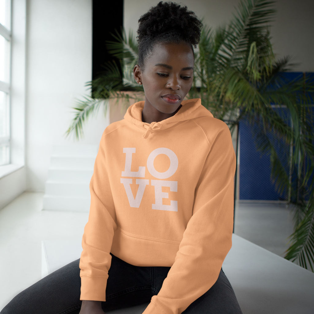 LOVE Pink Front Hoodie with Gold "Z Royal Zak" Back - Cozy Valentine Pullover
