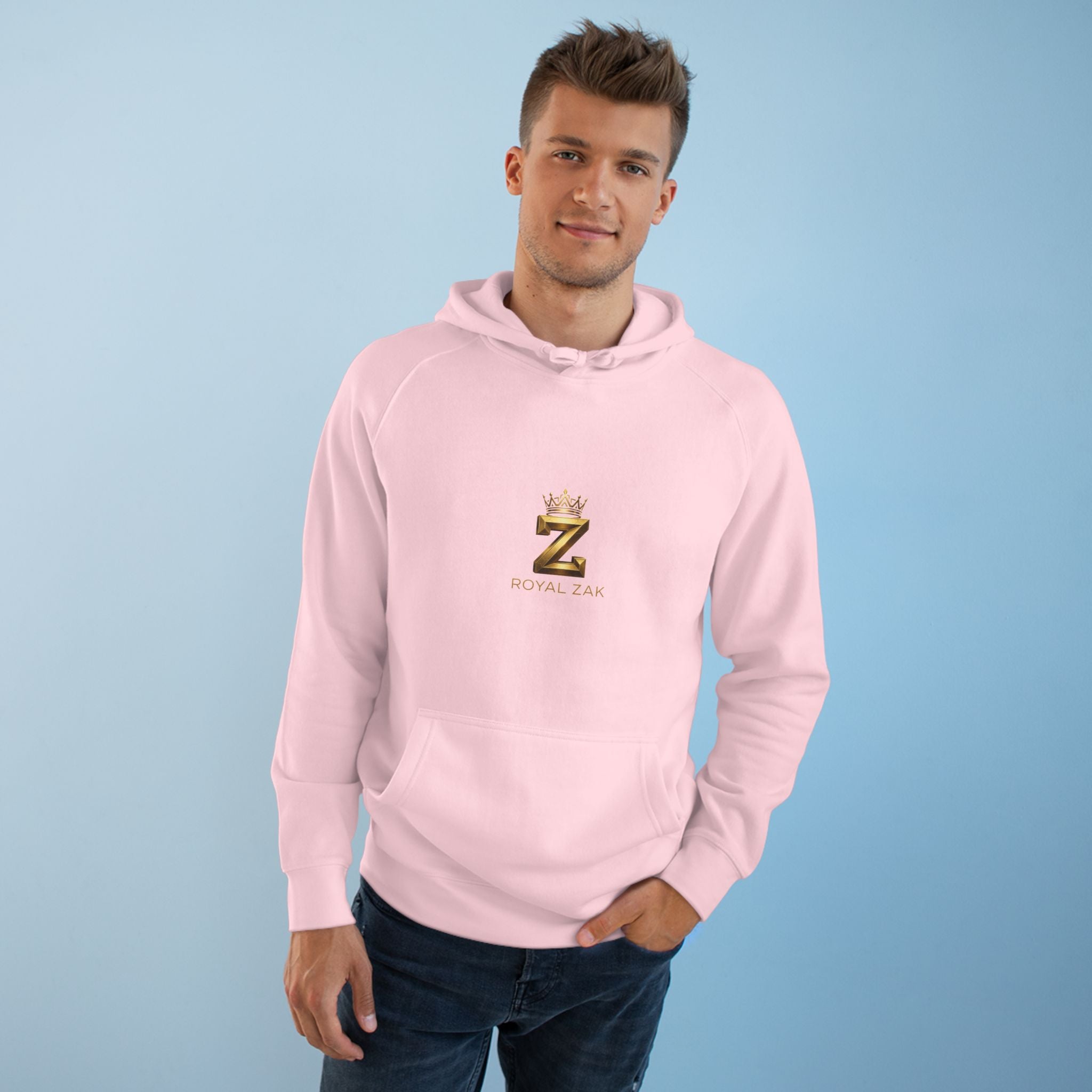 Gold Crown 'Z' Hoodie - Minimal Luxe Logo Pullover