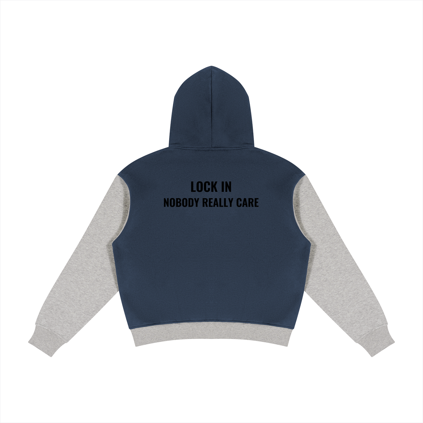 Unisex Color Block Fleece Full Zip Hoodie