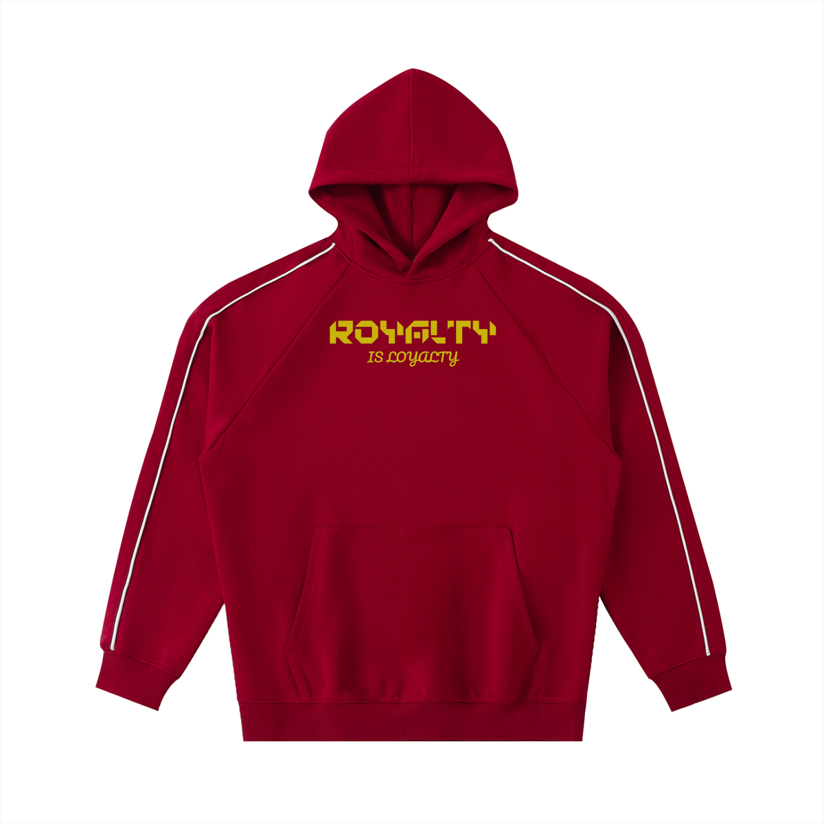 Contrast Piping Raglan Hoodie