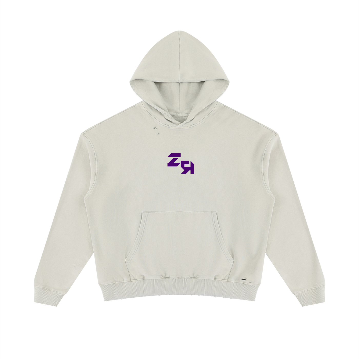 Unisex Mineral Wash Distressed Hoodie